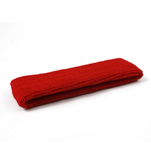 Basketball Tennis Sport Cotton Headband Sweatband Red  