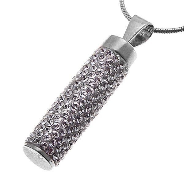 NEW Oliver Weber SS & Swarovski Crystal Barrel Necklace  