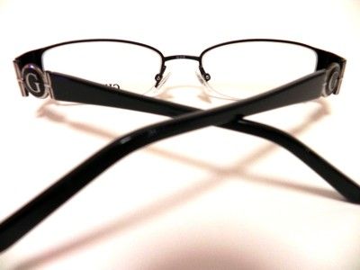 GUESS 1651 EYEGLASSES BLACK/SILVER SEMI RIMLESS GU1651 NEW AUTHENTIC 