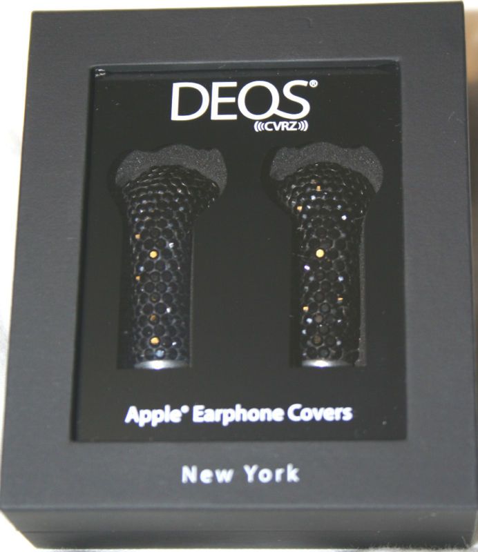 DEOS APPLE EARPHONE COVERS SWAROVSKI CRYSTAL Reg. $130  