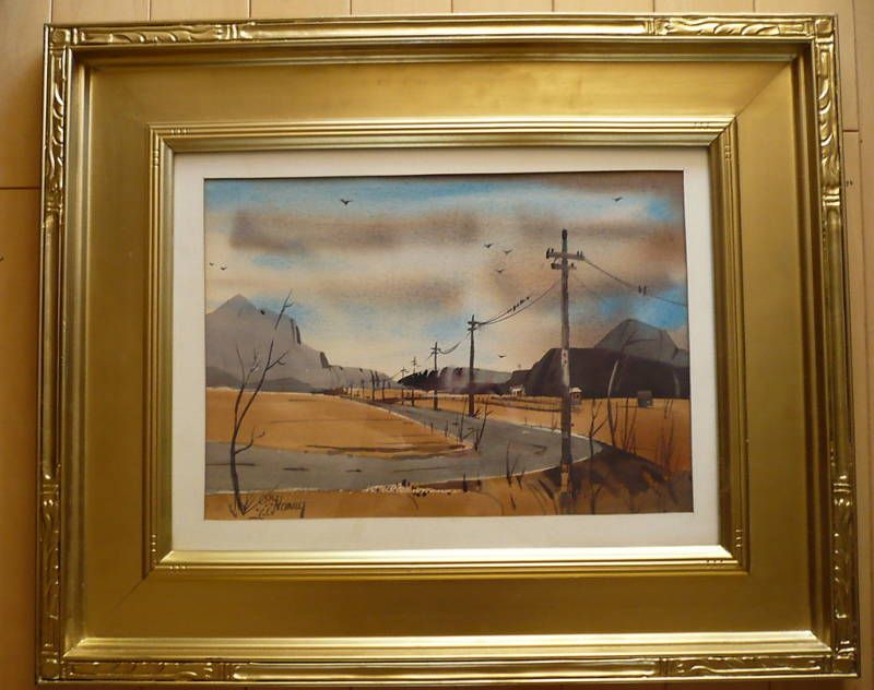 HARRIS, California Scene Painting, RARE Watercolor  