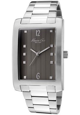 Kenneth Cole Watch KC3882 Mens Brown Textured Dial Stainless Steel 