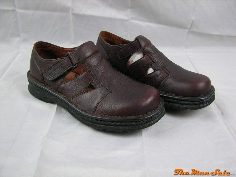   Dura Shocks Hades Strap Sandals Brown Leather Uppers Man Made  