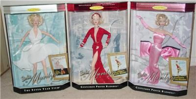   MARILYN MONROE Barbies 7 Year Itch, Gentlemen Prefer Blondes  