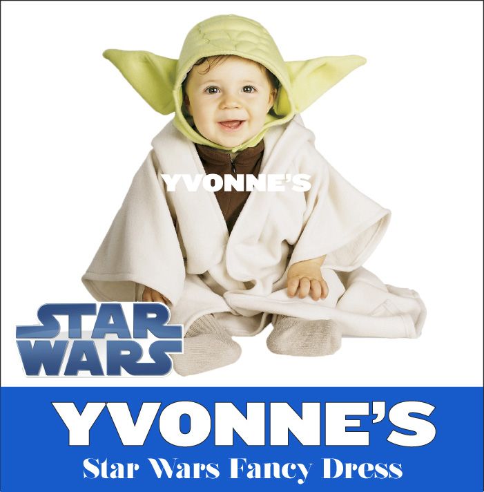 Star Wars Yoda Jedi Master Infant Toddler Babies Childrens Fancy Dress 