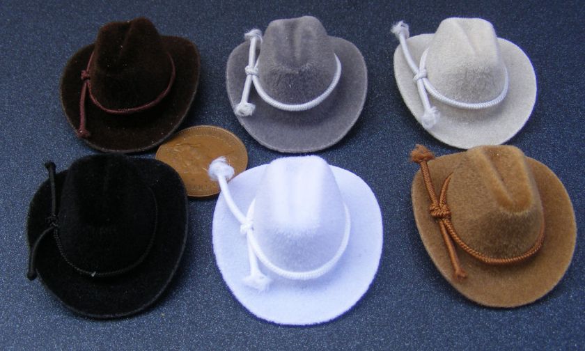   Scale Felt Style Cowboy Hat Dolls House Miniature Clothing Accessory