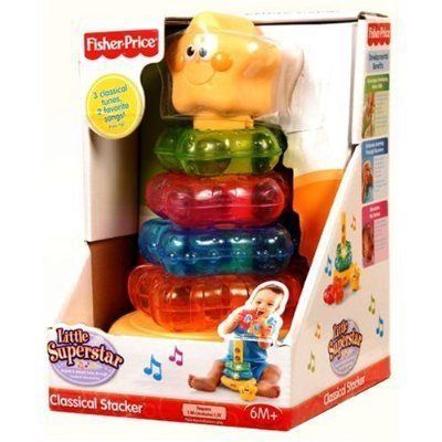 FISHER PRICE DANCE BABY DANCE MUSICAL STACKER LITES NU  