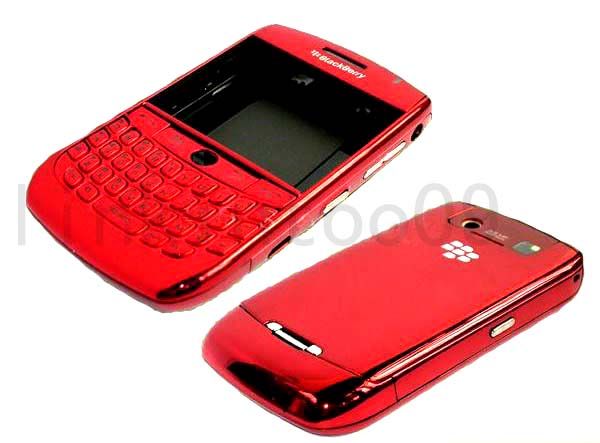 Chrome Cover Housing Blackberry Curve 8900 red+tools  