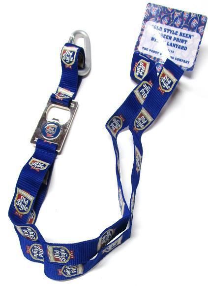 Old Style Beer Nylon Lanyard w/ Bottle Opener  