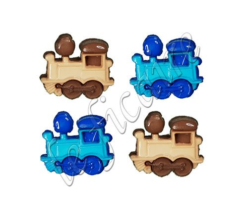 Tank Engine Locomotive Train Shank Button Kids Crafts  