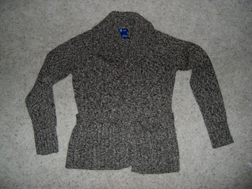 Girls Junior size M Kohls SO brown cardigan sweater  