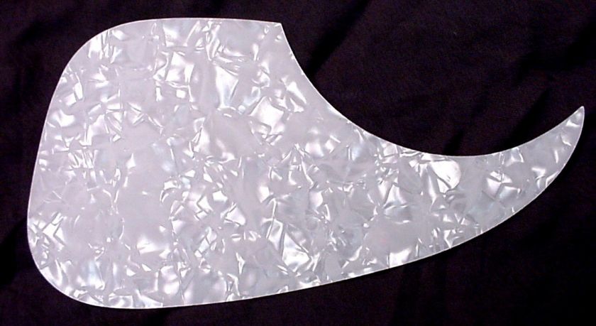 WHITE PEARL SELF STICKING PICKGUARD FOR ACOUSTIC GUITAR  