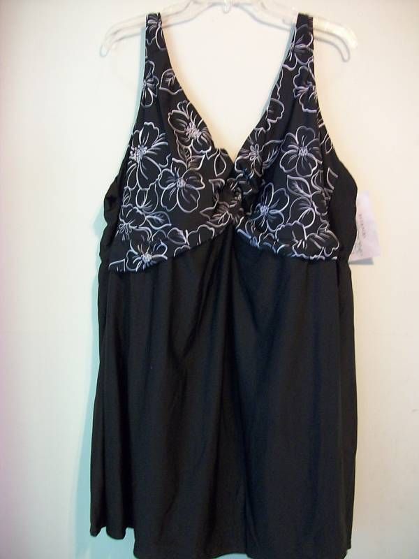 Delta burke swimdress black size 28W, 30W & 32W  