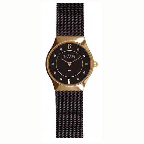   Steel Mesh Strap Analog Quartz Brown Dial Womens Watch 233XSRDD  