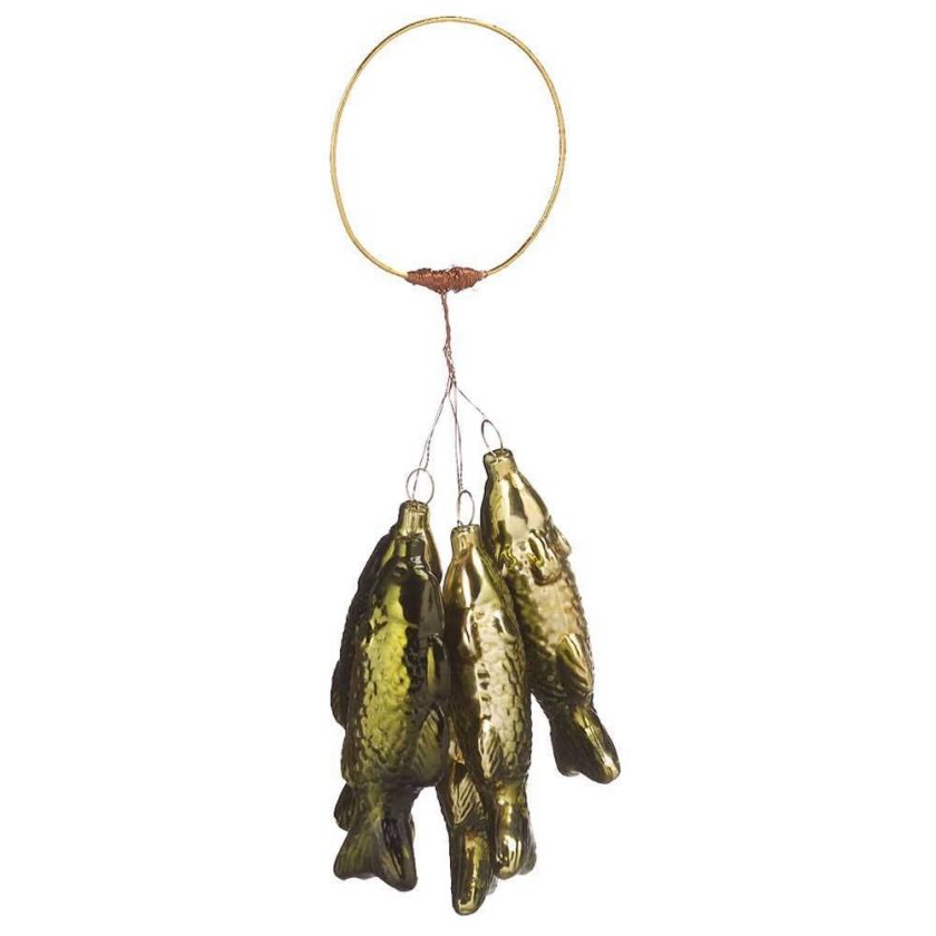 Stringer of Fish Fishing Christmas Ornament Fisherman  