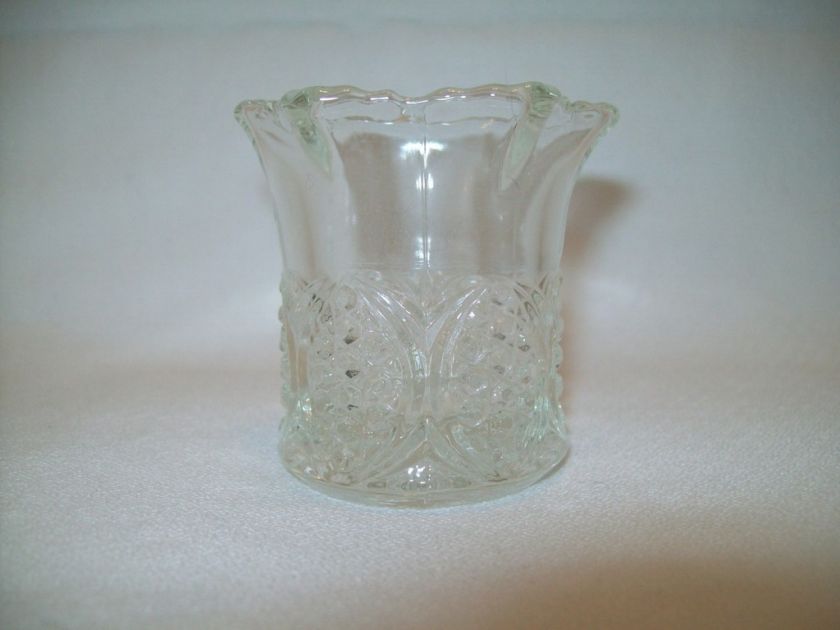 CLEAR Guernsey Glass HB Pattern toothpick holder  