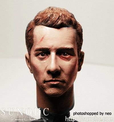   Norton FIGHT CLUB Tyler Durden figure head sculpt HOT TOYS  