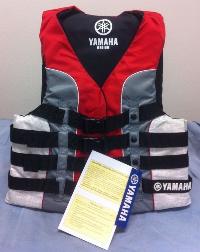 YAMAHA NYLON 4 BUCKLE PFD LIFEVEST UNISEX *NEW  