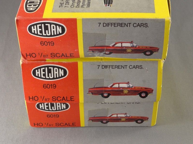 DTD   HO SCALE LOT   21 HELJAN CON COR #6019 ASSORTED CONVERTA CAR 