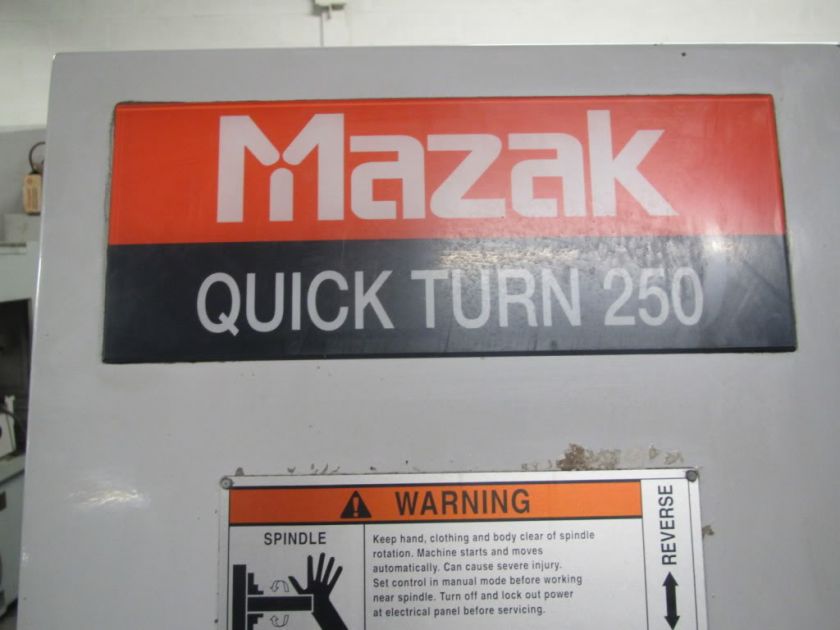 2002 Mazak Quickturn 250 CNC Turning Center Lathe 5000RPM 20centers 