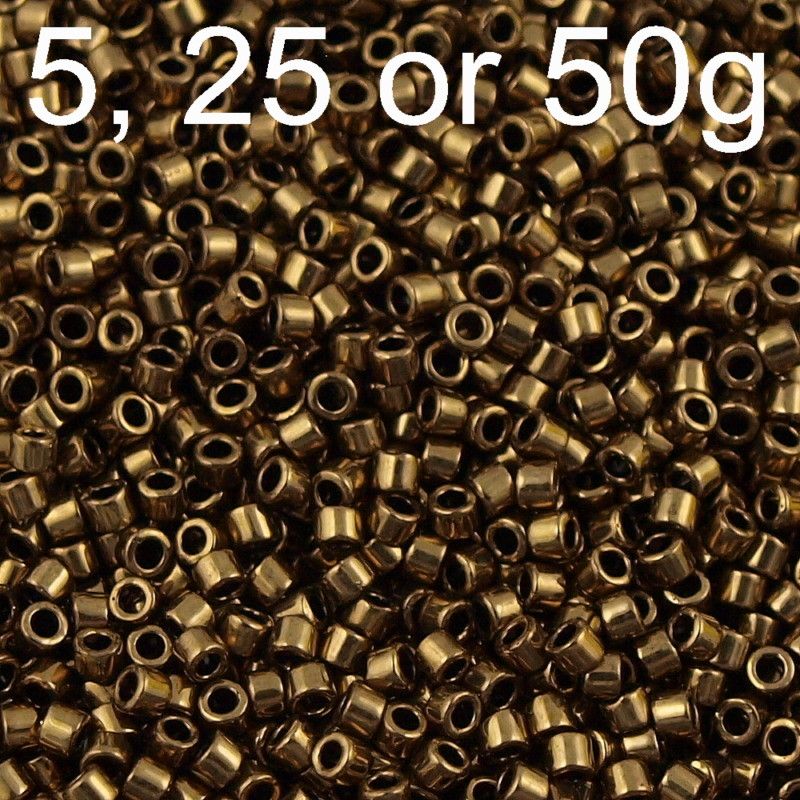 Miyuki Delica seed bead 11/0 Metallic Bronze DB22  