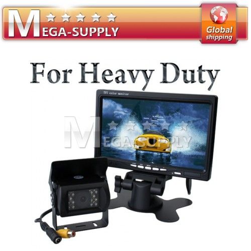 Van Motorhome Back up Camera Kit System 7 Monitor +Cam  