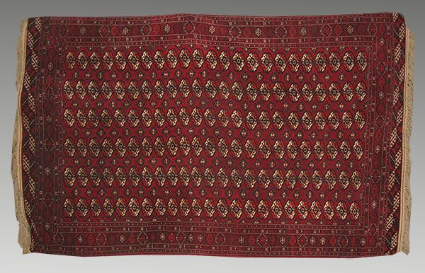 ANTIQUE TURKMEN TEKE CARPET TURKOMAN ORIENTAL RUGS 5600  