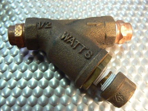 New Watts 777S Bronze Wye Y Strainer 1/2 w/Tapped Cap  