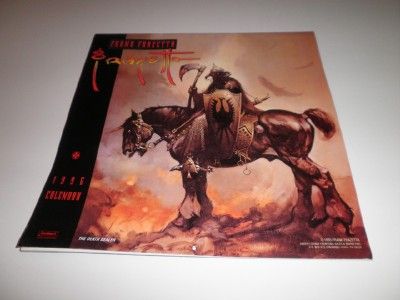 Vintage Official FRANK FRAZETTA Wall Calendar 1996  