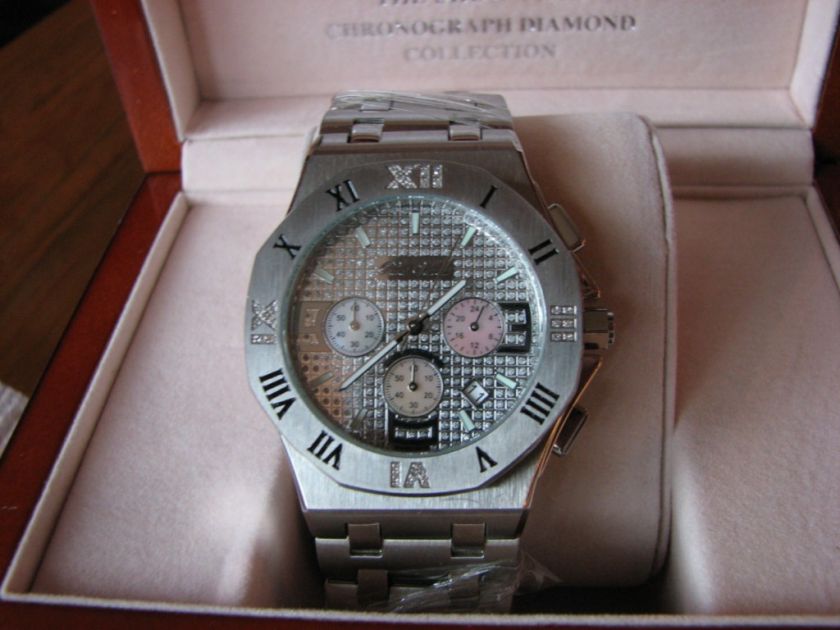 PARD VUIREAL SWISS DATE CHRONOGRAPH 27 DIAMONDS $1200  