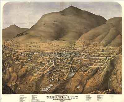 Antique Historic Panoramic Maps of AZ NV NM & UT on CD  