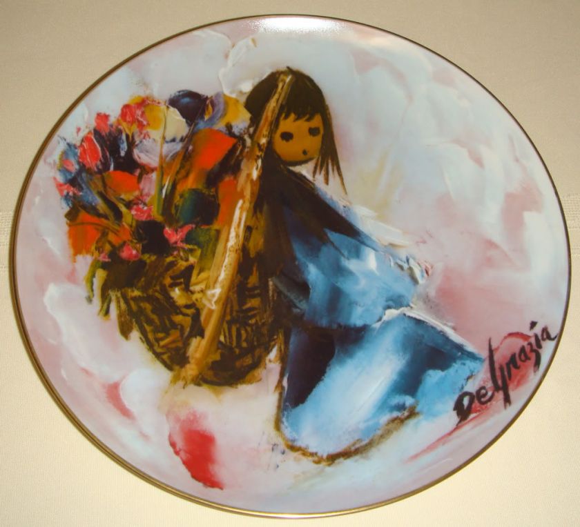 Ted DeGrazia Children BEAUTIFUL BURDEN Large Plate Orig Bx+Leaflet 