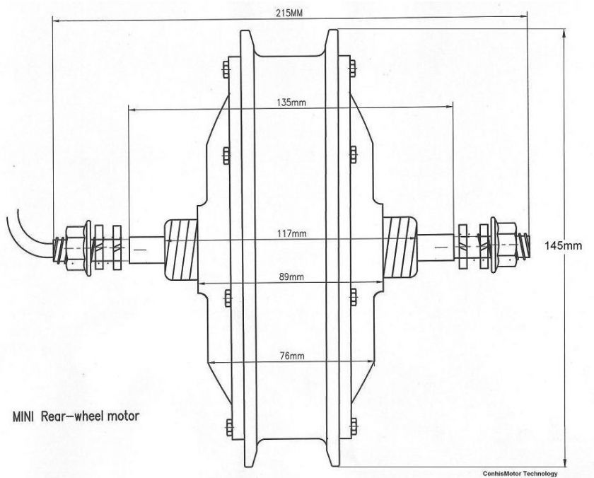 48V 200W Front Wheel Conversion Kits, Ebike Electric Bicycle Retrofit 