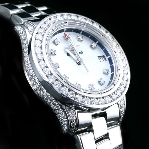 LADIES BREITLING COLT OCEANE STAINLESS STEEL DIAMONDS   