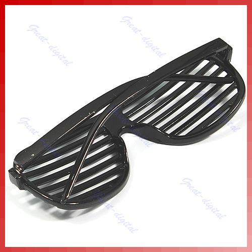 Full Shutter Glasses Shades Sunglasses Club Party Black  