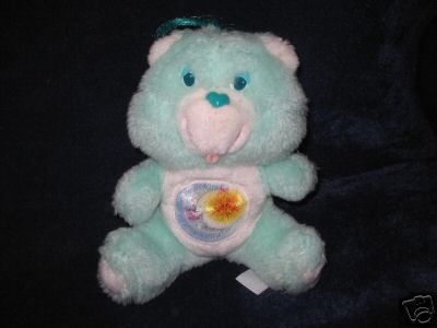 Care bear 6 sitting Bedtime Bear   plush vintage  