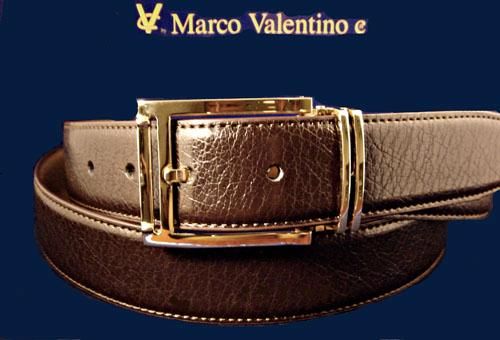 NEW MARCO VALENTINO DARK BROWN BELT 45~RETAIL $125~GIFT BOX  