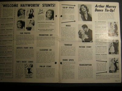 Rita Hayworth Affair In Trinidad Movie Pressbook OS3  