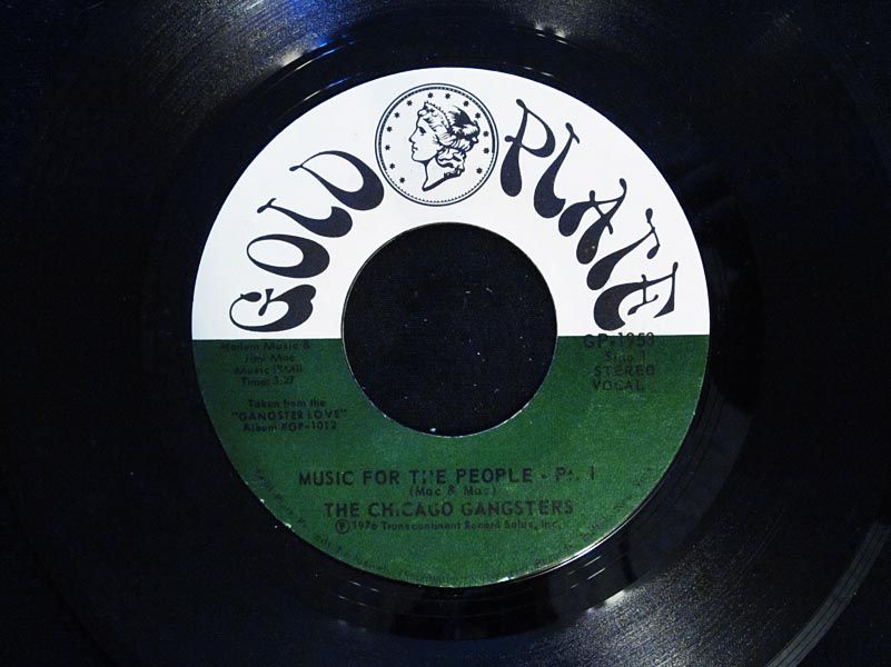 Chicago Gangsters Music for the People GOLD PLATE soul  