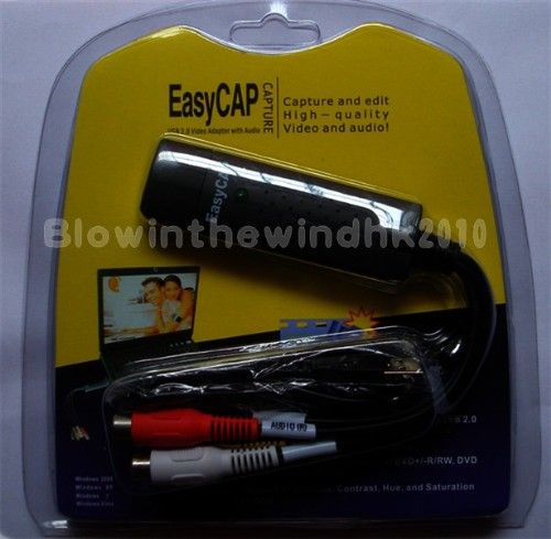 EasyCAP USB 2.0 TV DVD VHS Video Audio AV Capture DC60  