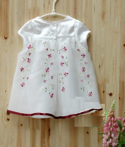 NWT Baby Flower Girl Kids Party Dress White 3 4T BD001  