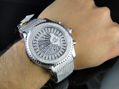 NEW MODEL MENS JOJINO/JOJO/JOE RODEO DIAMOND BAND WATCH MJ 8014  