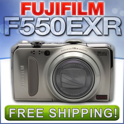 Fujifilm FinePix F550EXR 16 MP Digital Camera (Champagne Gold) F550 