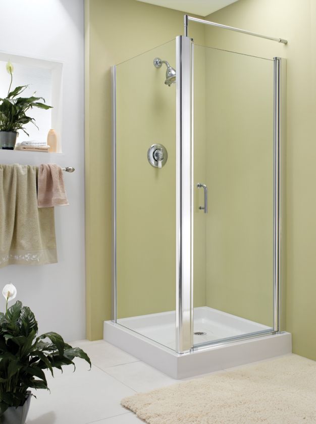 Banyo EC42 Varese Corner Entry Pivot Shower Door, 42  