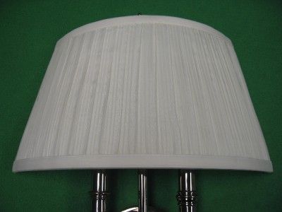   LIGHTING 2272 07 YORK CHROME WHITE 2 LIGHT WALL SCONCE LAMP FIXTURE