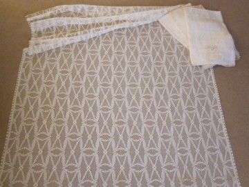   pure cotton Cottage LACE CURTAIN PANELs trellis charm 72  