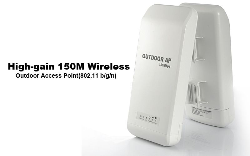 WiFi  150M Wireless Outdoor Access Point, High Gain (802.11 b/g/n 