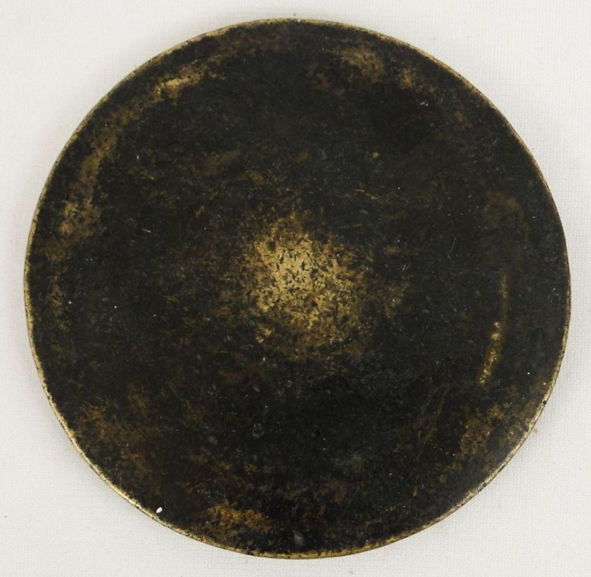 Antique Chinese 16th C. Ming Dynasty Bronze Signed Hand Mirror w 