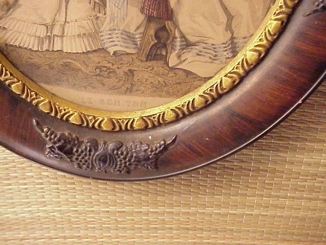 Antique Art Nouveau Picture Frame Arts & Crafts Godey  