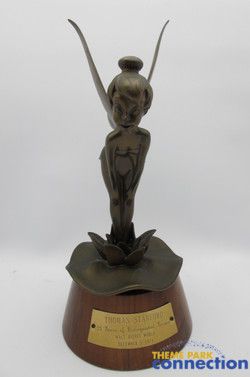   Cast Member 25 Year Service Award Bronze Tinker Bell Statue  